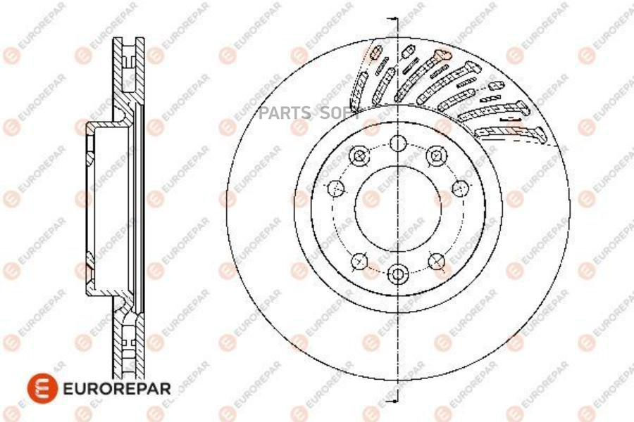 

1 шт Диск Тормозной Citroen C4 Picasso 13- Передн (Цена За 1 Шт) EUROREPAR арт. 1667851280