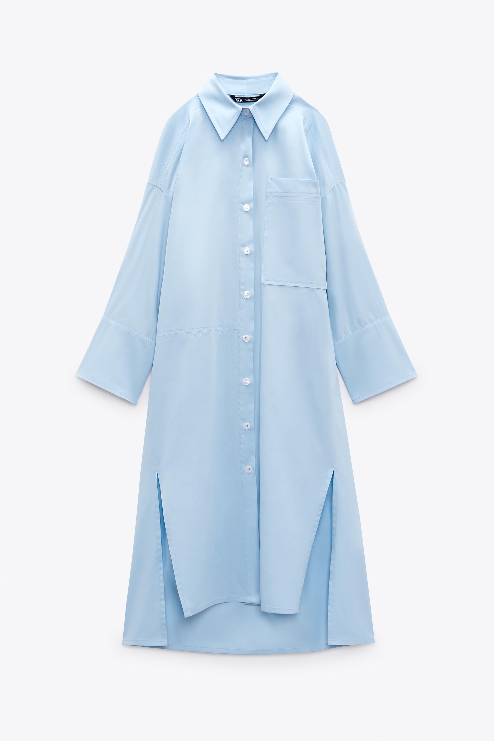 

Платье женское ZARA 02760523 голубое XS (доставка из-за рубежа), Голубой, 02760523