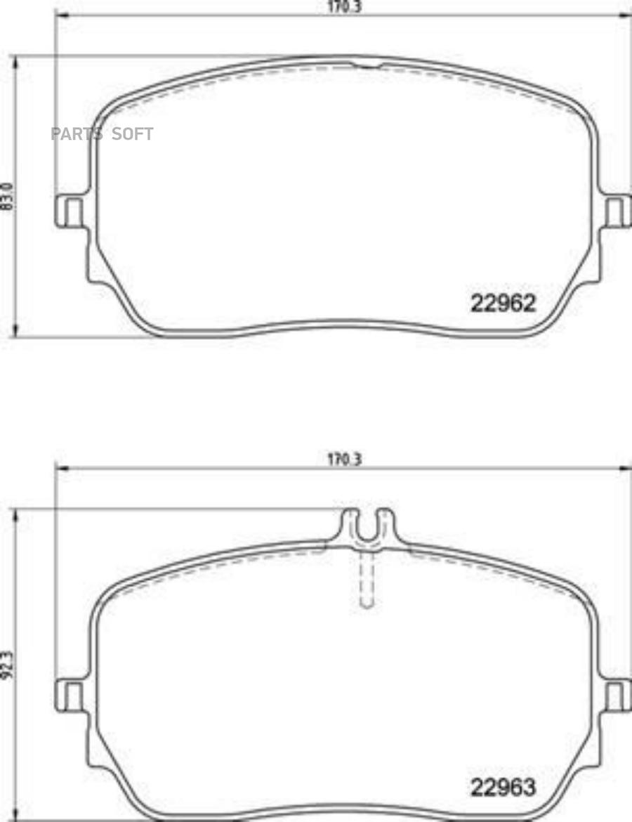 

Тормозные колодки brembo p50149