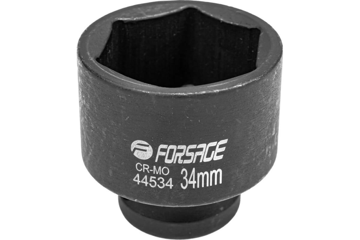 FORSAGE F-44534 Головка ударная 34 мм, 6 гр, 1/2 inch