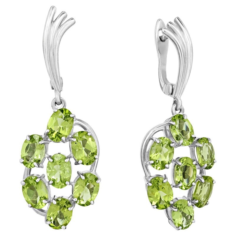 

Серьги из серебра с хризолитом LAZURIT-ONLINE 7823AG, 7823AG