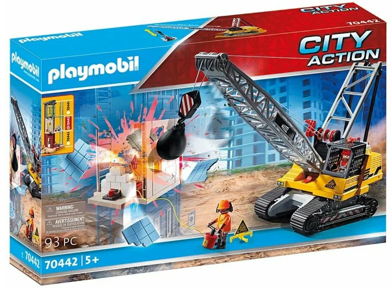 

Игровой набор Playmobil City Action Подъёмный кран 70442 93 детали, City Action 70442