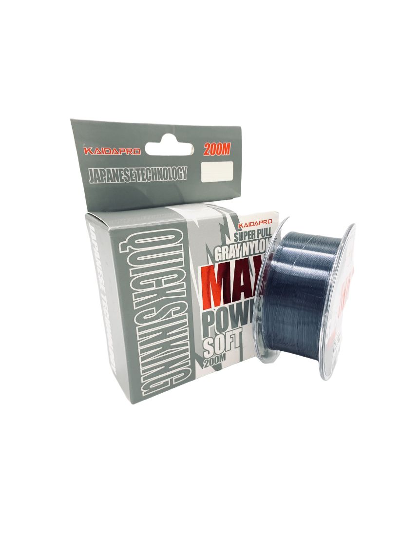 

Леска Kaida Pro MAX Power Soft (Gray Nylon) 200м 0.18мм 3.30кг