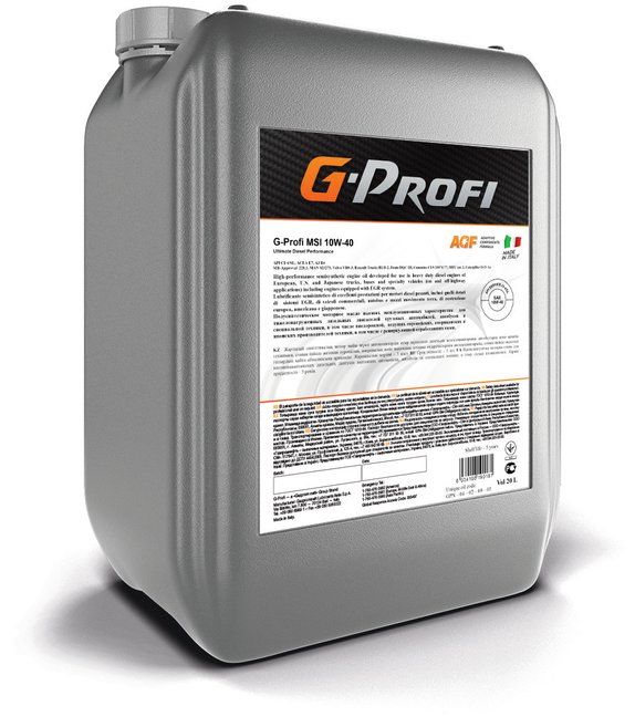 фото G-profi msi 10w-40 кан.20л (17,70 кг) # gazpromneft