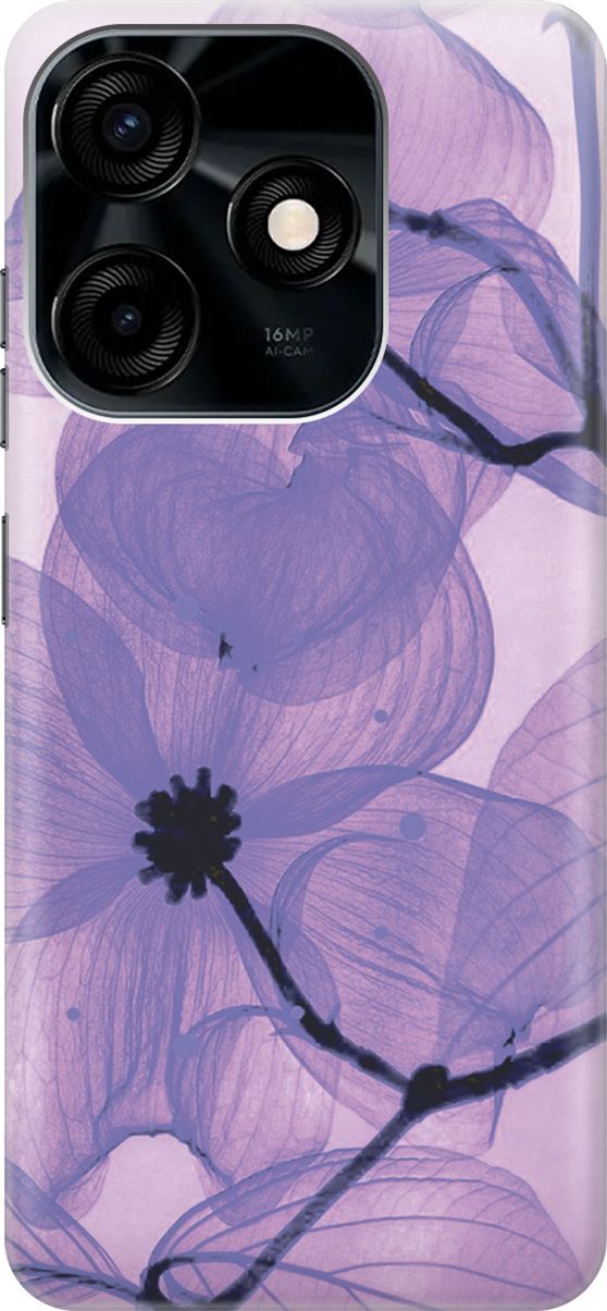 

Силиконовый чехол на Tecno Spark 10C "Цветы в сиреневом", Розовый;фиолетовый, 159584