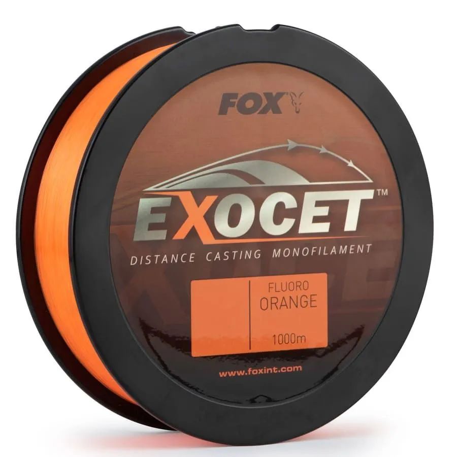 

Леска Fox Exocet Mono Fluoro Orange 1000m 0,33mm 16lb / 7,5kg 2021