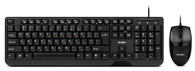 Комплект клавиатура + мышь Sven KB-S330C Black (SV-017309)