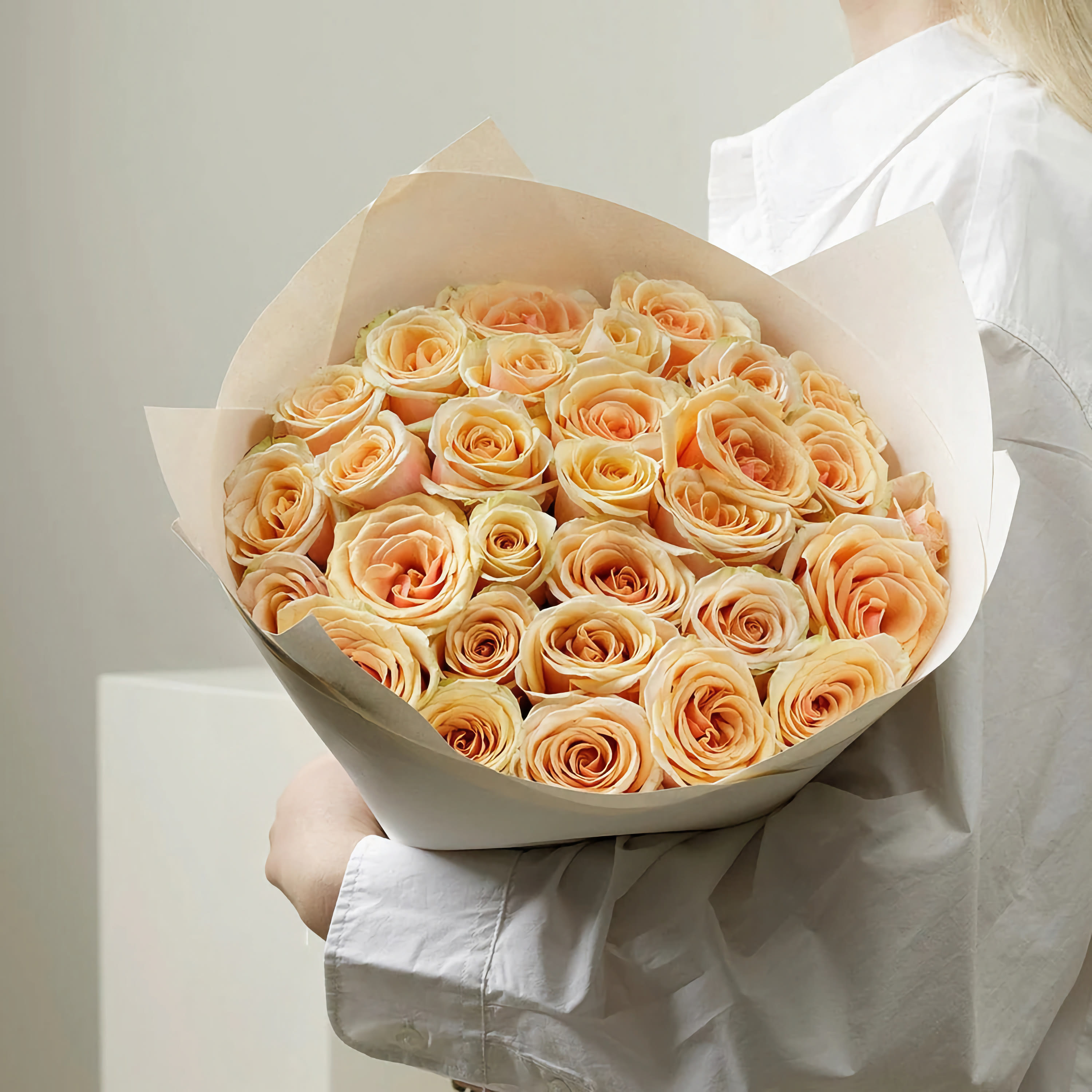 

Монобукет Bounce Flowers роза 60 см 99 шт. желтый