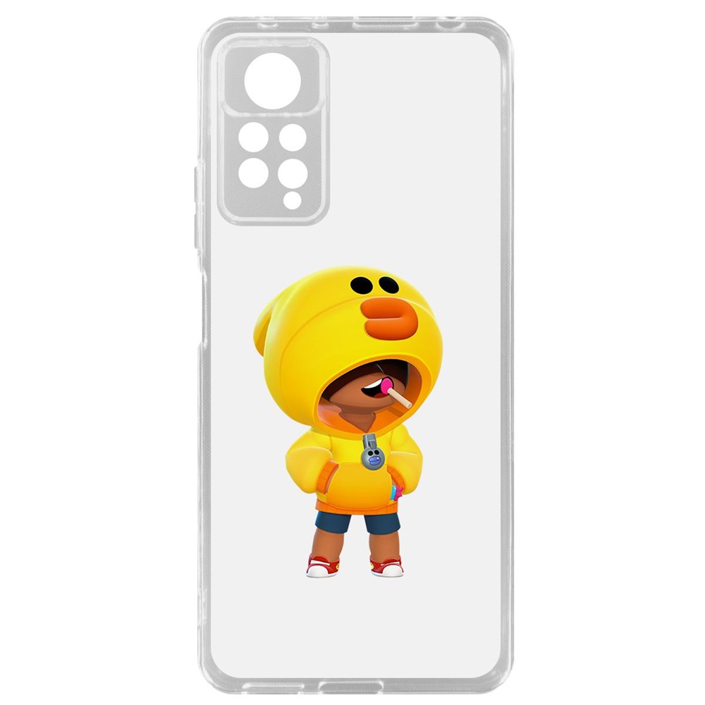 

Чехол-накладка Brawl Stars-Леон Салли для Xiaomi Redmi Note 11 Pro, Прозрачный
