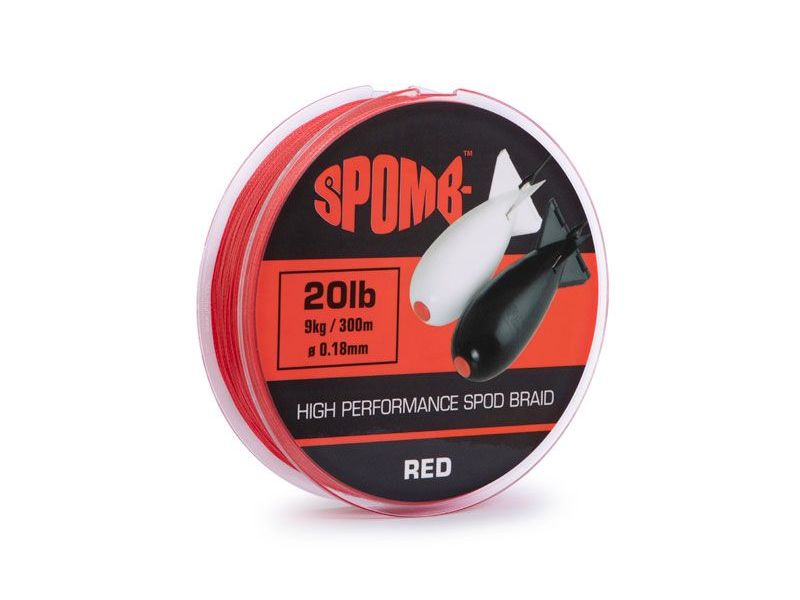 

Плетеный шнур сподовый / маркерный Spomb Braid 300m 20Lb 9kg 0,18mm Red 2020