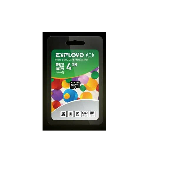 Карта памяти EXPLOYD MicroSDHC 4GB Class4