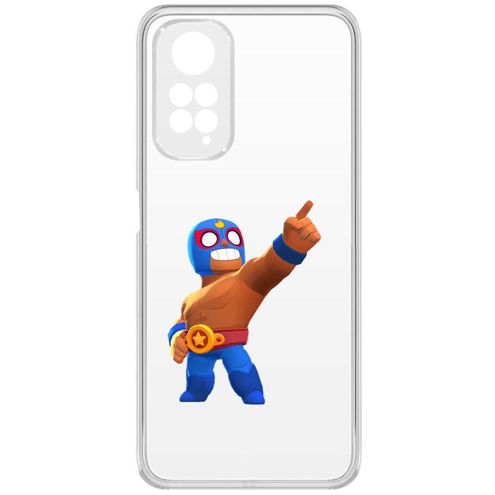 

Чехол-накладка Brawl Stars-Эль Примо для Xiaomi Redmi Note 11S, Прозрачный