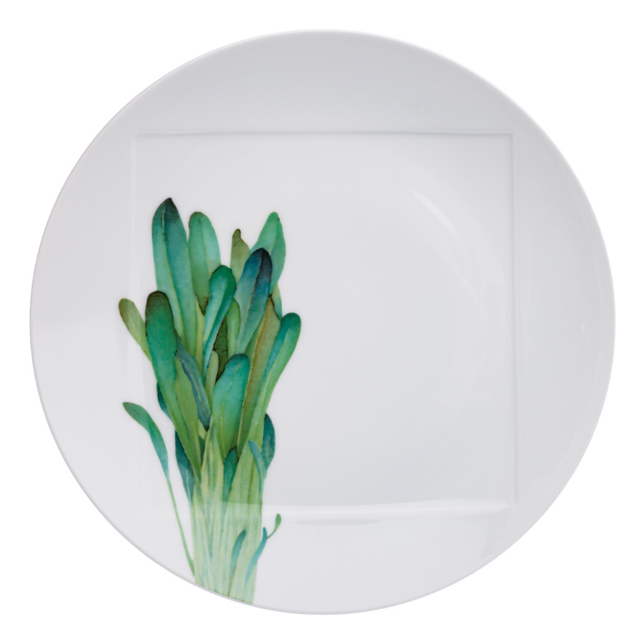 

Тарелка обеденная Noritake Овощной букет Горчица 27 см, Белый;зеленый
