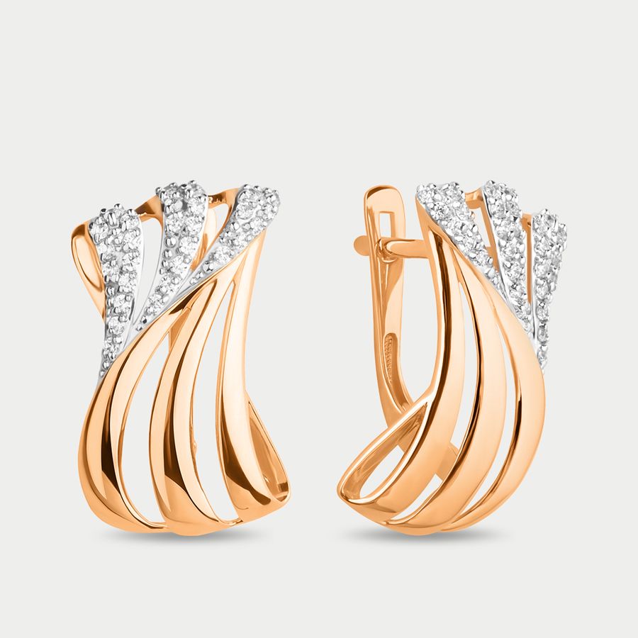 

Серьги из золота с фианитом GOLD CENTER 023792-1102, 023792-1102