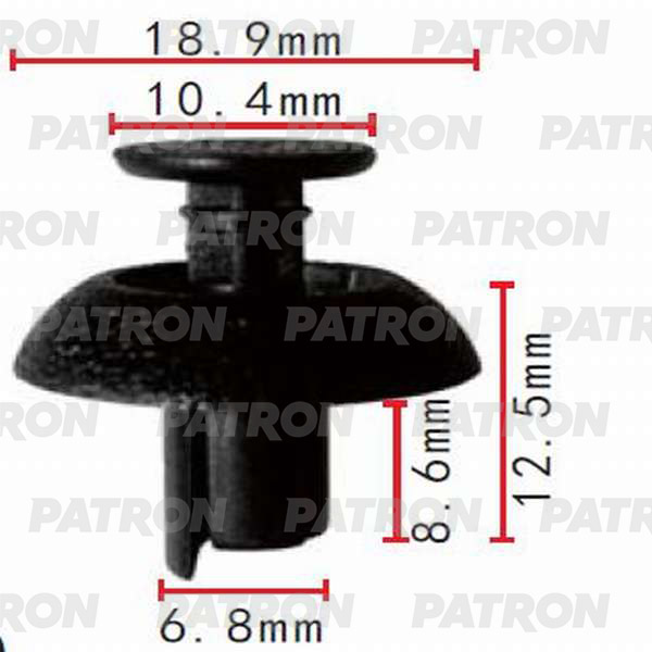 

Клипса Автомобильная PATRON P370035