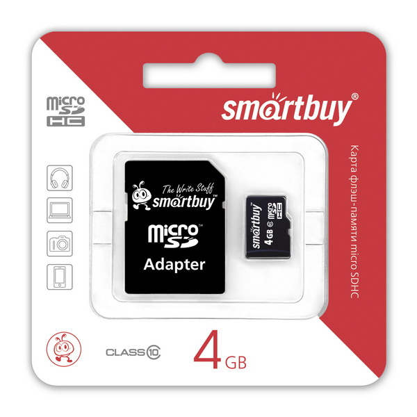 

Карта памяти Тайвань Micro SDHC 4Гб