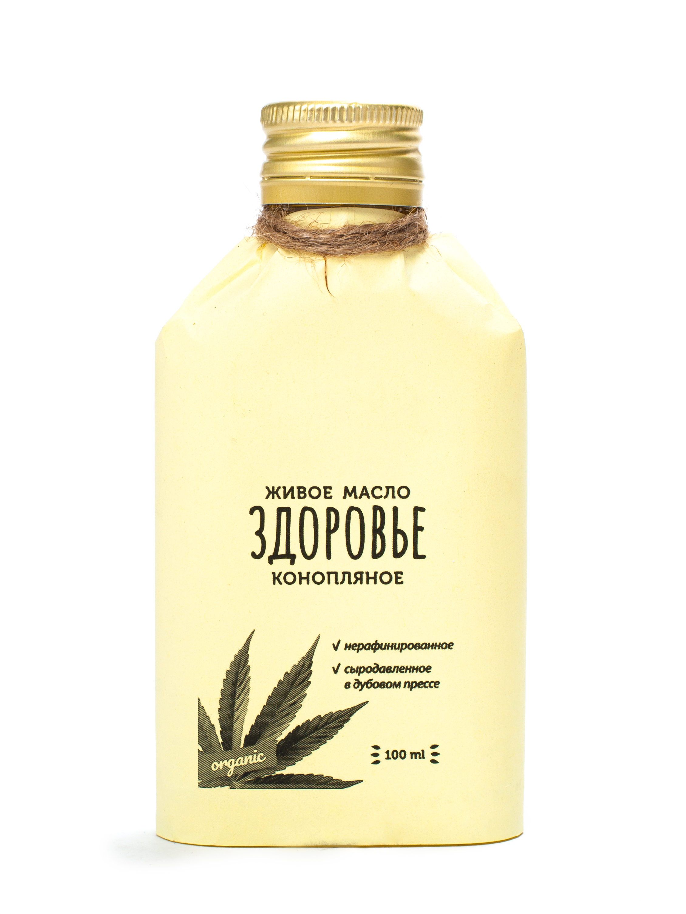 Масло конопляное КИНДЕРАШ сыродавленное, 100 мл