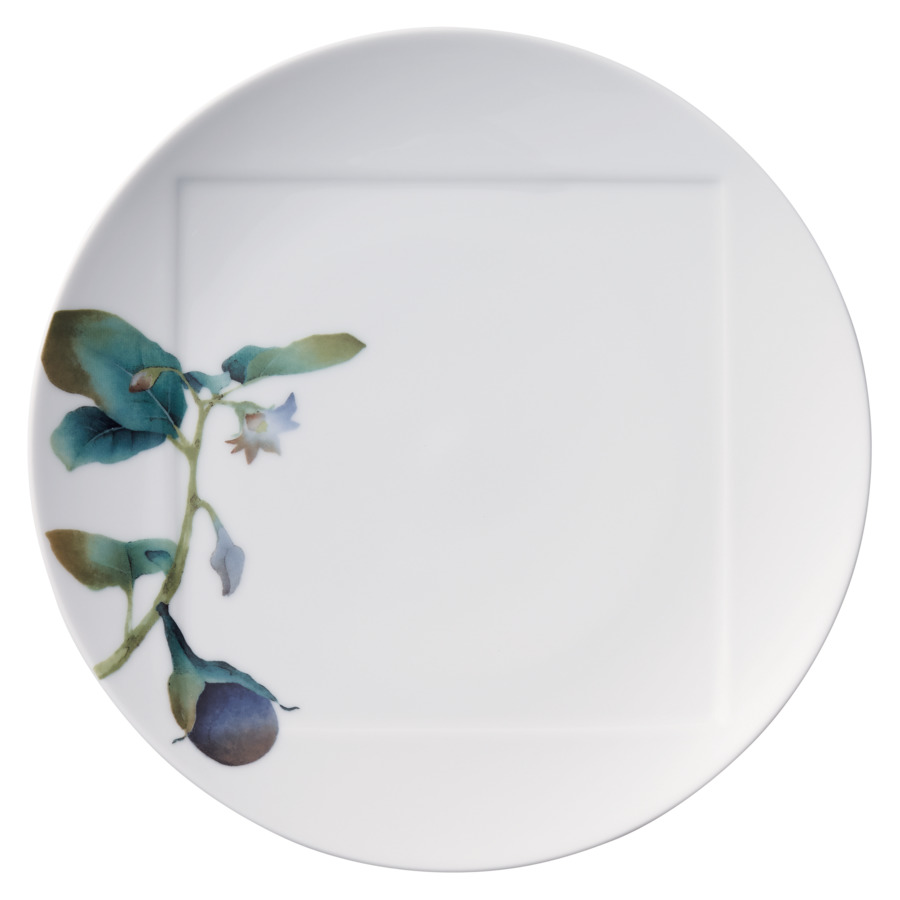 

Тарелка обеденная Noritake Овощной букет Баклажан 27 см, Белый;зеленый