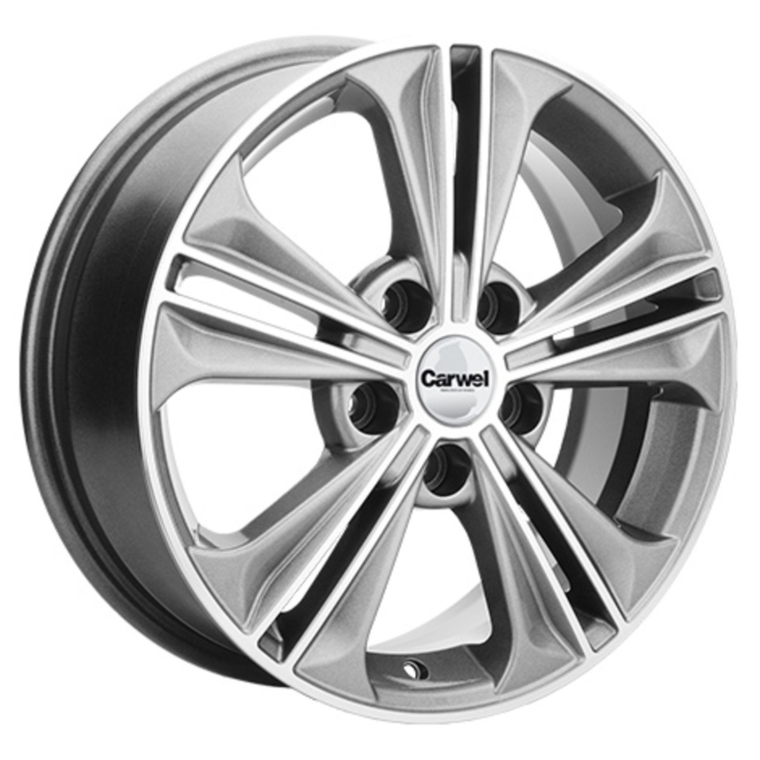 

Колесный диск Khomen Wheels KHW1603 (FS) 6xR16 ET43 5*114.3 D67.1, Серебристый