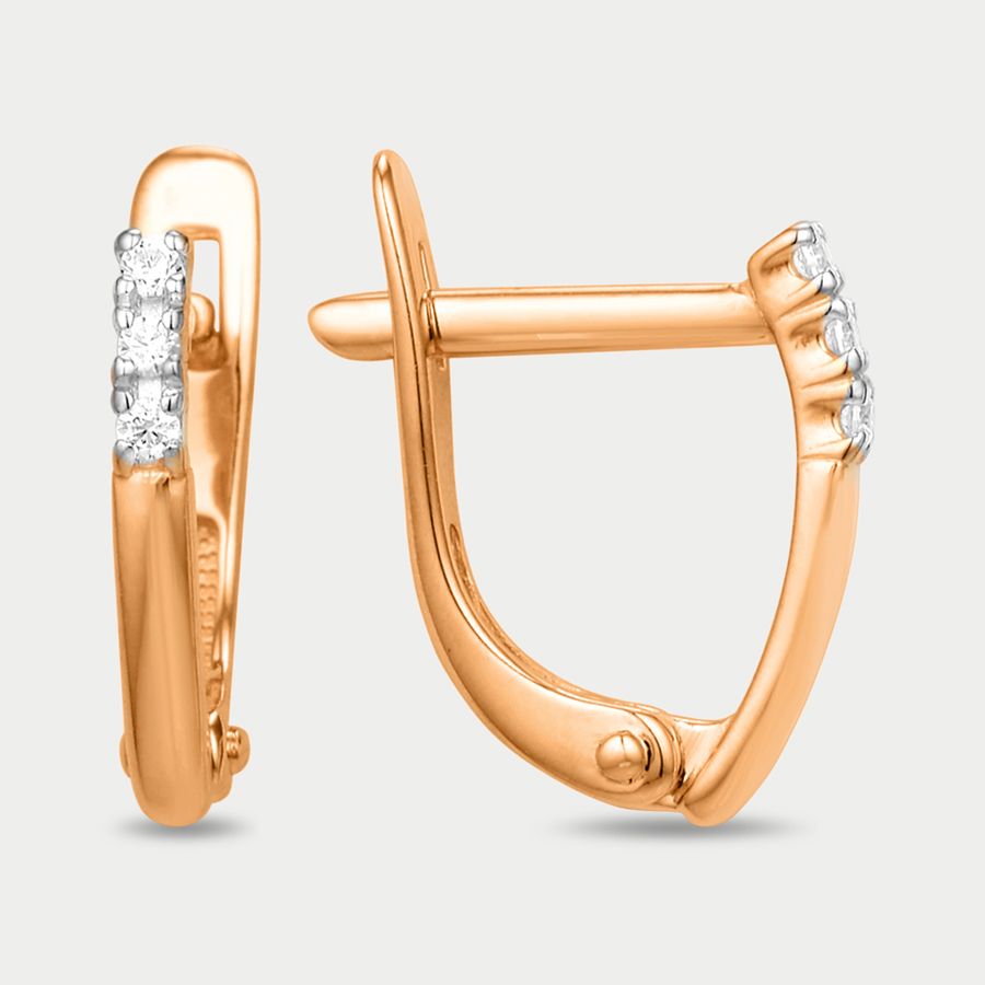 

Серьги из золота с фианитом GOLD CENTER 000612-1102, 000612-1102