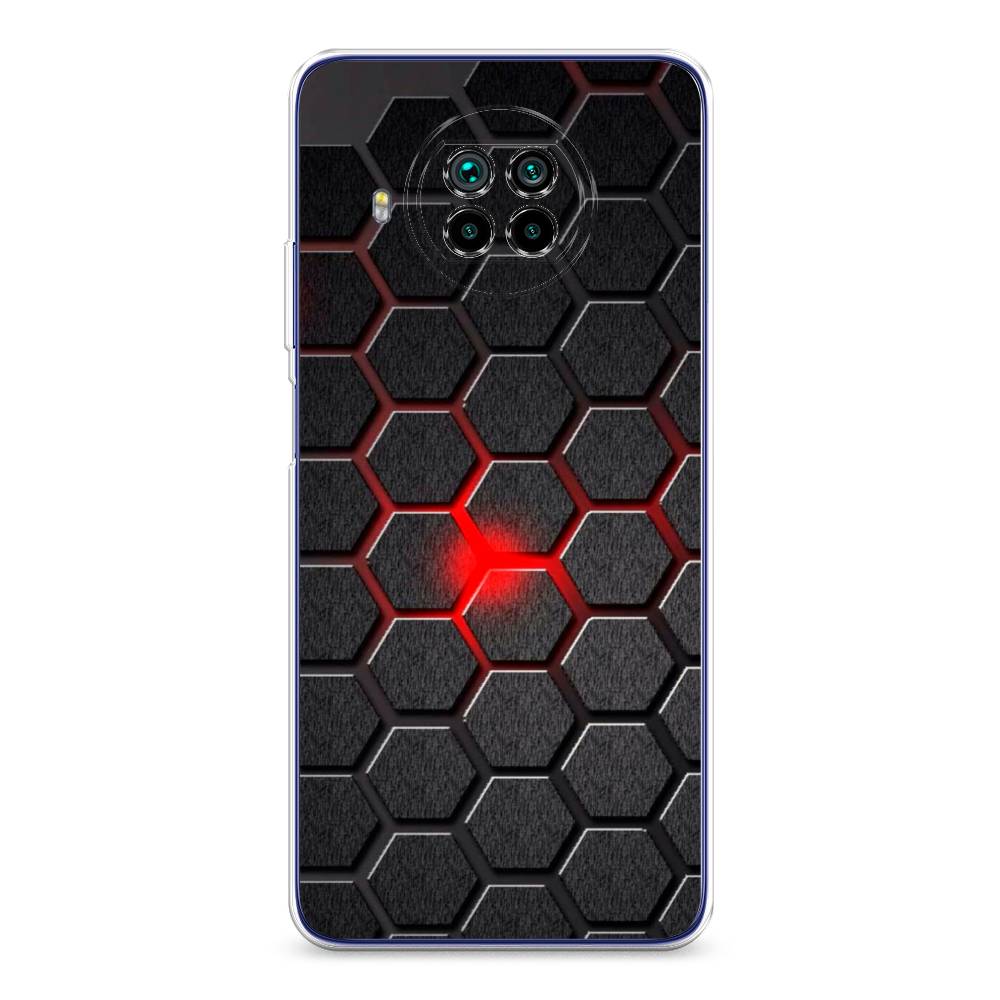 

Чехол на Xiaomi Mi 10T Lite "Соты красные", Красный;черный;серый, 39150-3