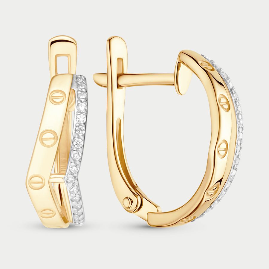 

Серьги из золота с фианитом GOLD CENTER С4835л, С4835л