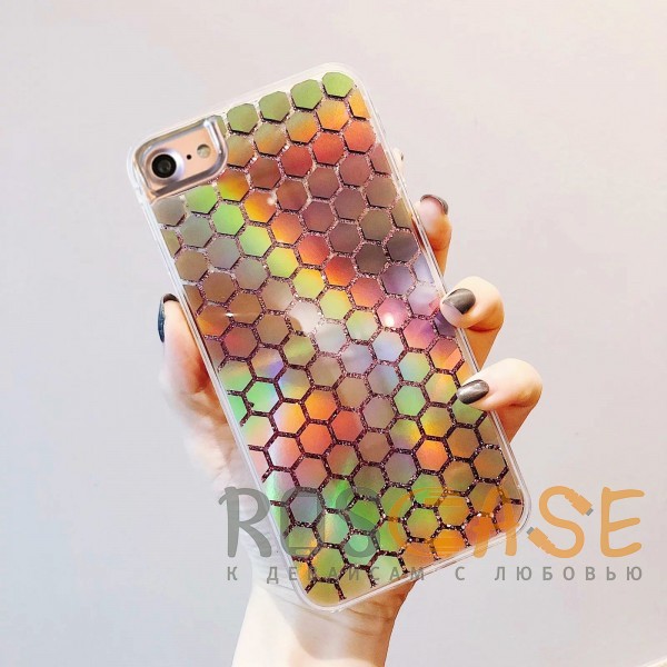 фото Mirror-shiny | переливающийся чехол для iphone 7/8/se (2020) с плавающими блестками nobrand