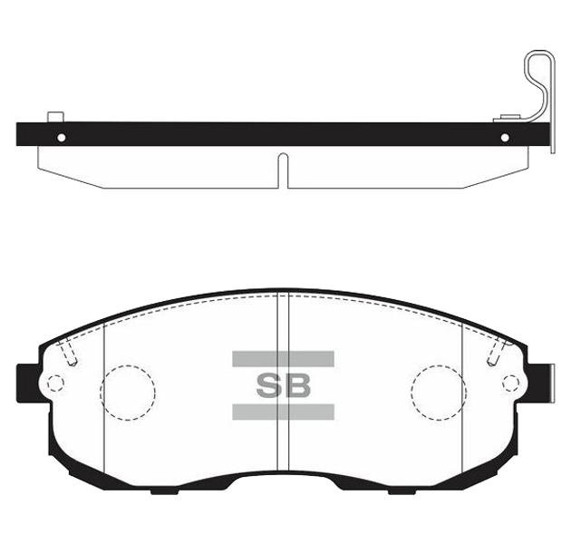 

Тормозные колодки Sangsin brake передние GP1107F, GP1107F