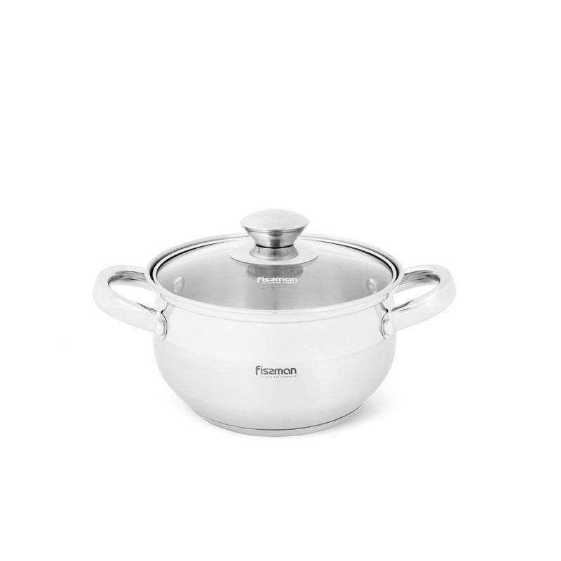 

Fissman Кастрюля из нержавеющей стали PRIME 1,9л, Серебристый