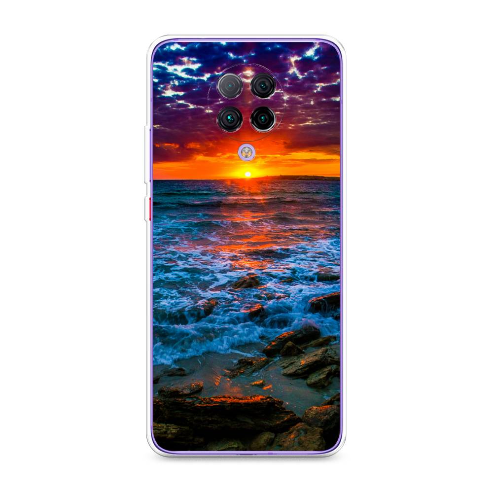 

Чехол на Xiaomi Redmi K30 Pro/Poco F2 Pro "Закат 1", Оранжевый;синий, 38850-2