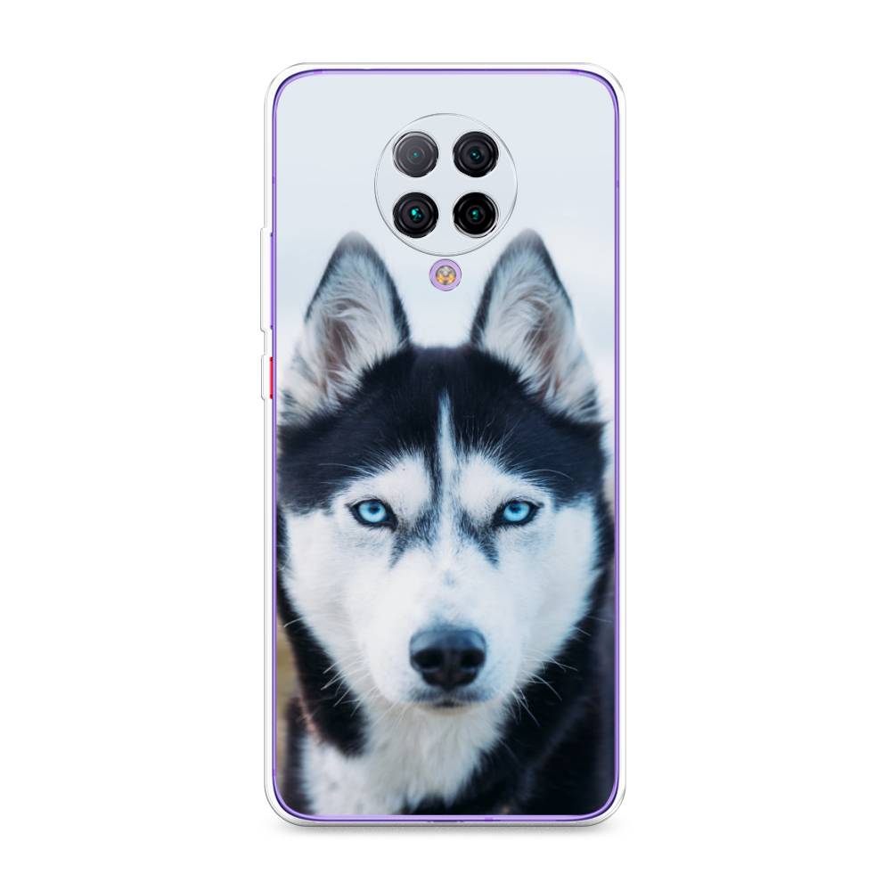

Чехол на Xiaomi Redmi K30 Pro/Poco F2 Pro "Хаски 2", Синий;белый, 38850-1