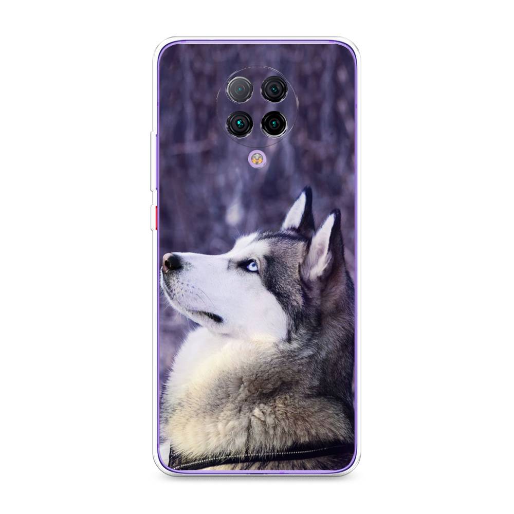 

Чехол на Xiaomi Redmi K30 Pro/Poco F2 Pro "Хаски 1", Фиолетовый;белый, 38850-1