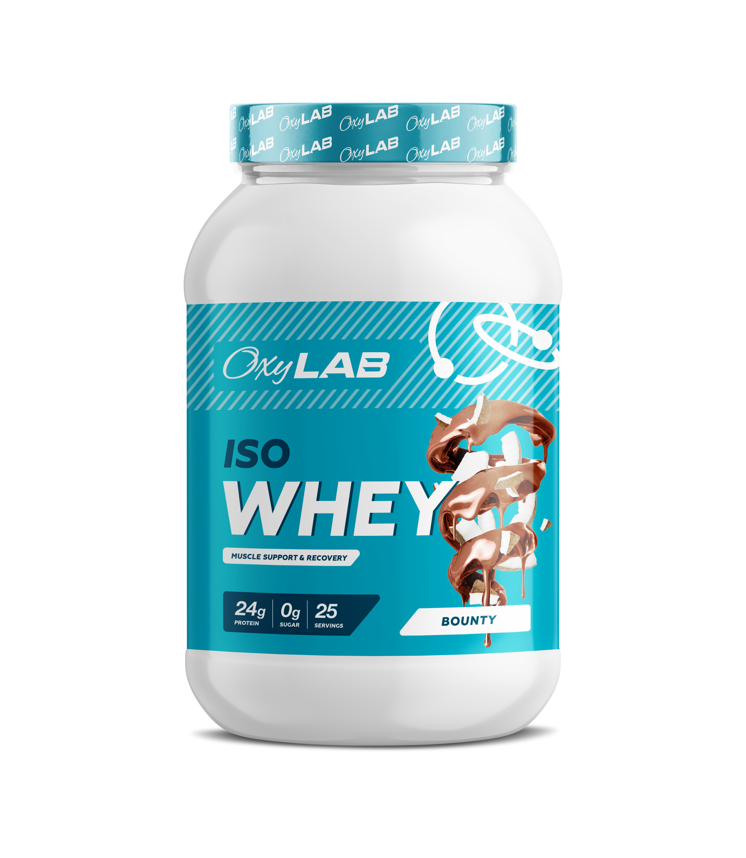 Сывороточный изолят OxyLab Iso Whey 825 гр, со вкусом баунти