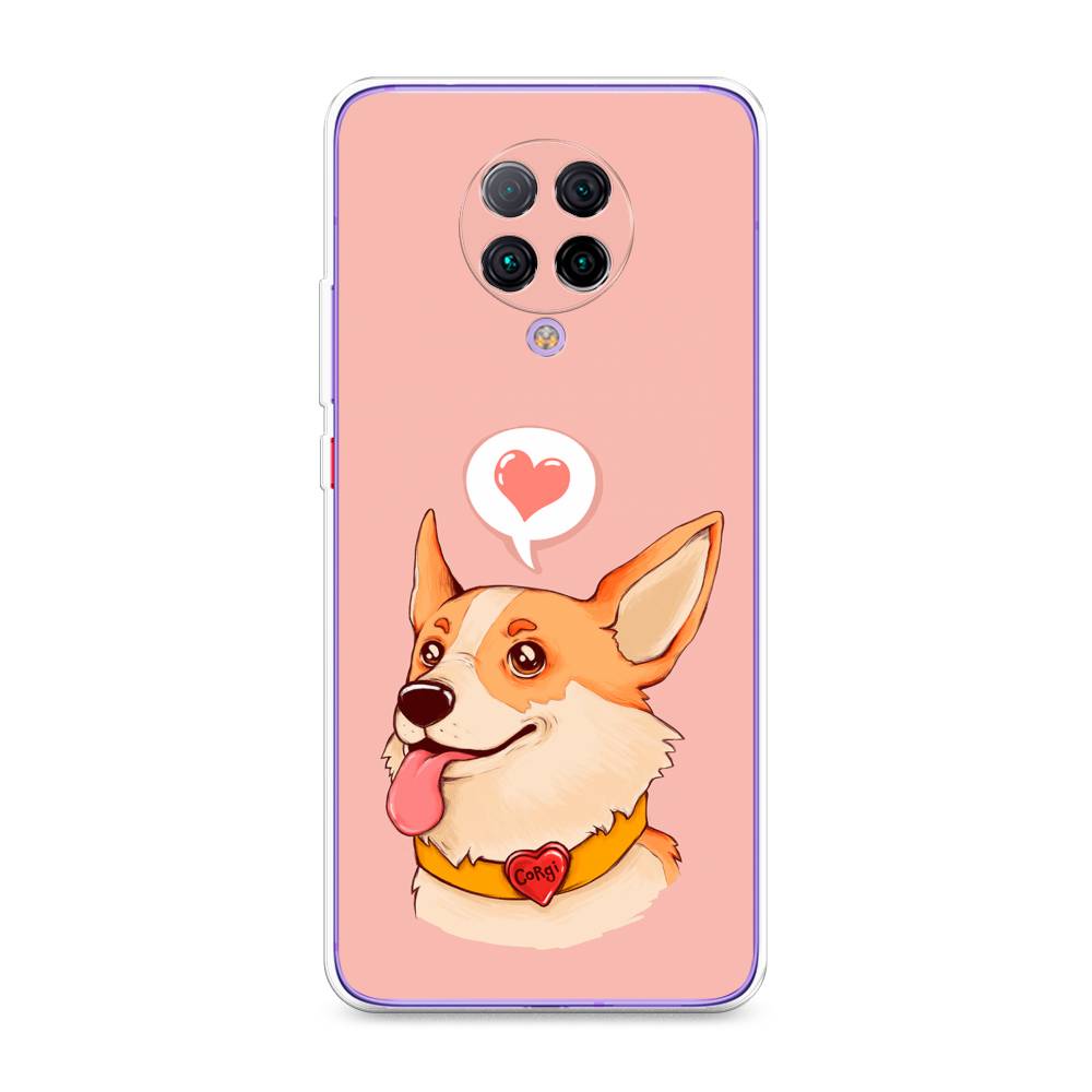 

Чехол на Xiaomi Redmi K30 Pro/Poco F2 Pro "Корги язык", Розовый;коричневый, 38850-1