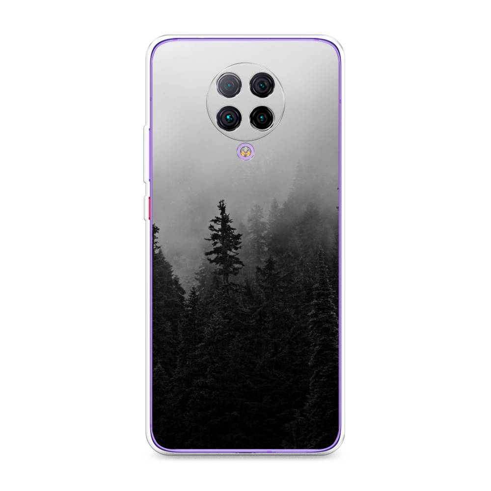 

Чехол на Xiaomi Redmi K30 Pro/Poco F2 Pro "Туманный лес", Серый;черный, 38850-2