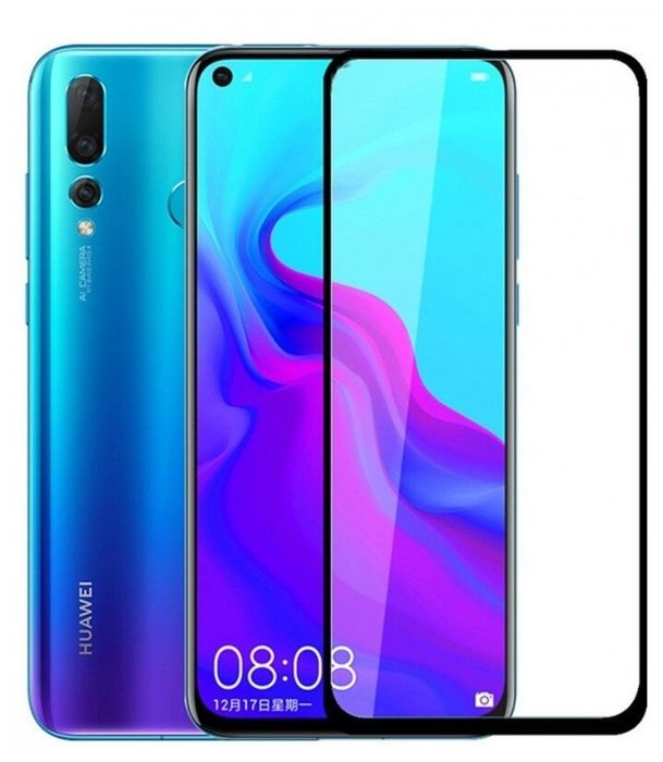 

Стекло с цветной рамкой на весь экран для Huawei Nova 4