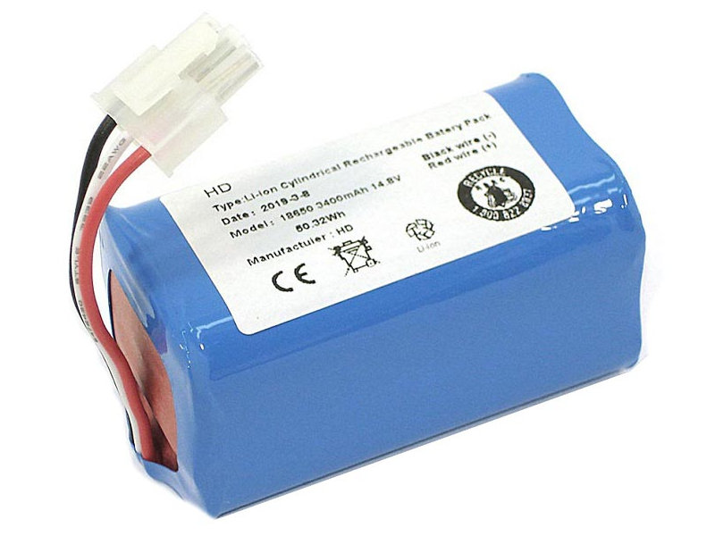 фото Аккумулятор vbparts li-ion 3400mah 14.4v для iclebo arte/pop/smart 063240