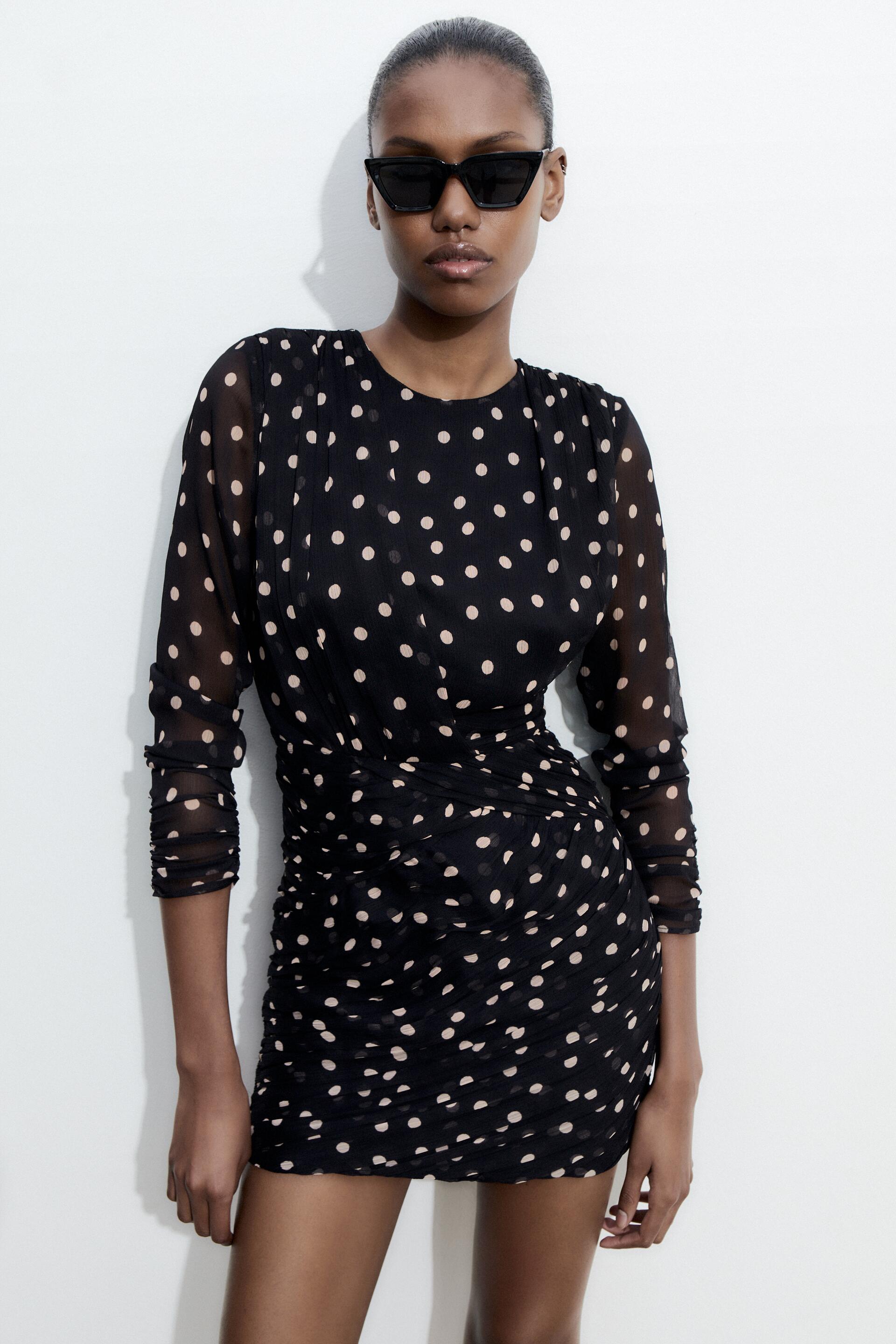 Платье женское ZARA 02720313 черное XL (доставка из-за рубежа)