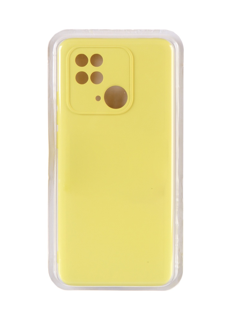 фото Чехол innovation для xiaomi redmi 10c soft inside yellow 35463