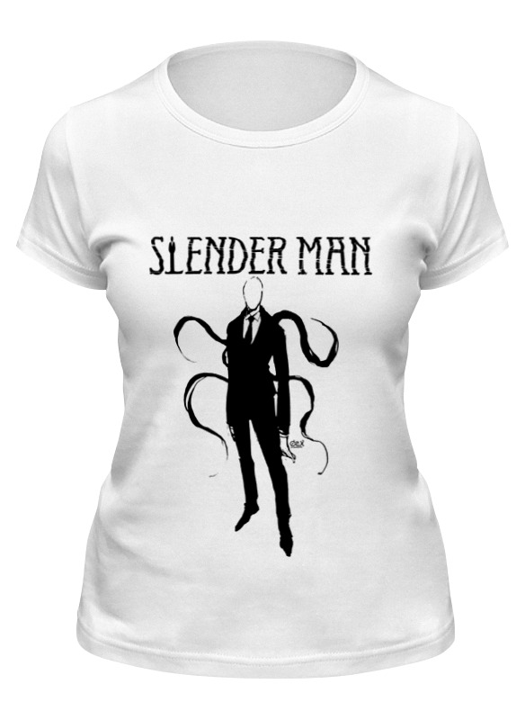 

Футболка женская Printio Slender man белая 2XL, Белый, Slender man