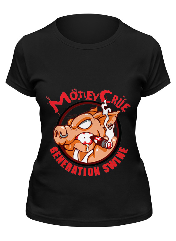 

Футболка женская Printio Motley crue черная 2XL, Черный, Motley crue