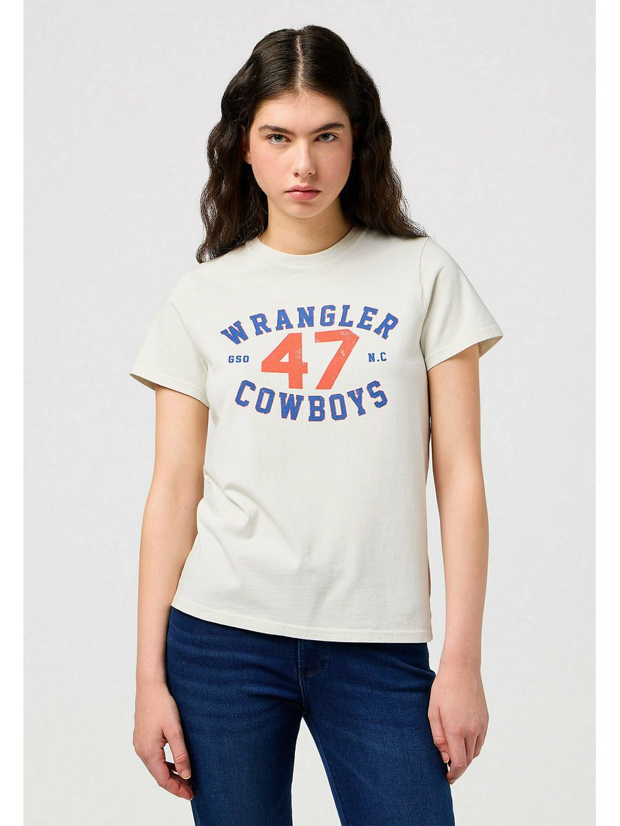 

Футболка женская Wrangler WR121D079 белая S, Белый, WR121D079