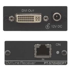 

Kramer Приемник сигнала DVI из кабеля витой пары (TP) с адаптером питания [PT-572HDCP+]