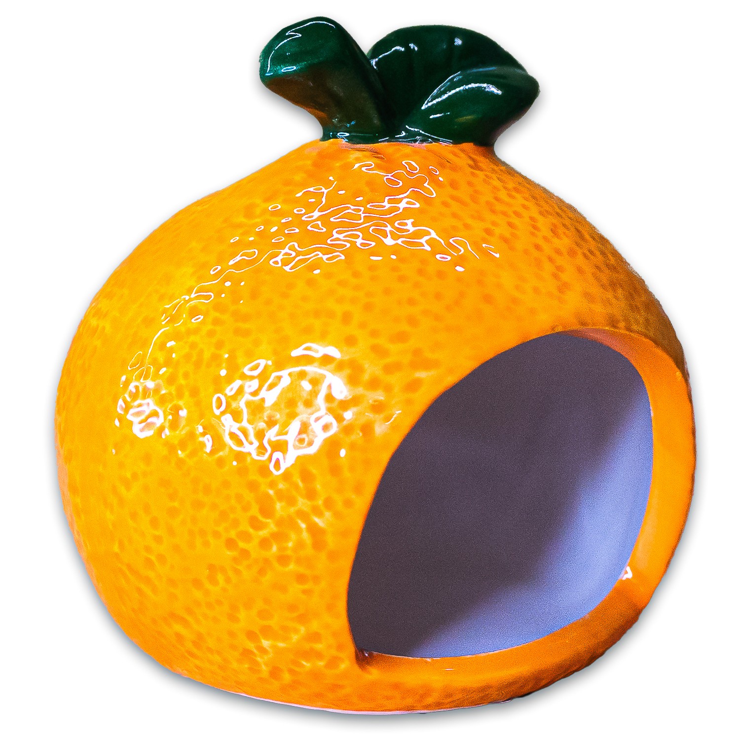 фото Домик керамикарт для грызунов апельсинка ( 9 х 7,5 х 9 см.)