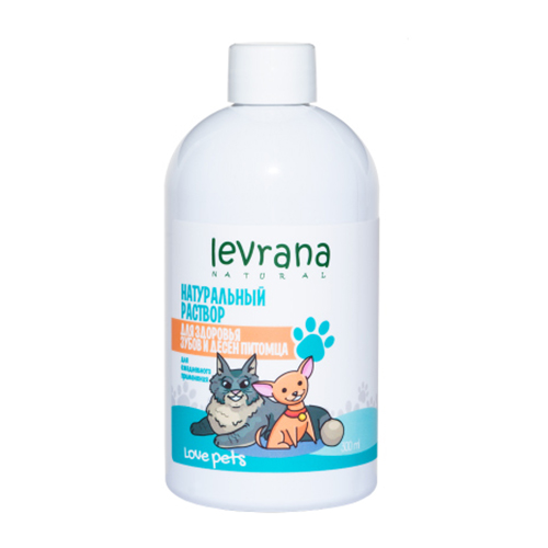 фото Раствор для здоровья зубов и десен для кошек, для собак levrana love pets, 300 мл