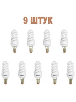 

Энергосберегающая лампа 11Вт 4200к. E27 Universal 9шт.