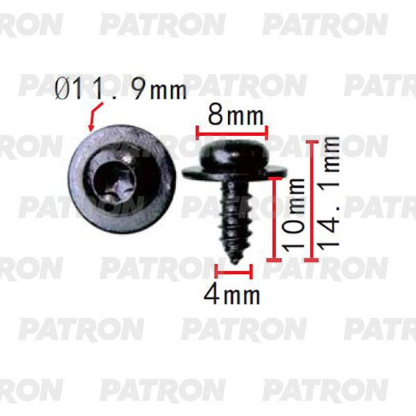 Саморез Саморез 4x14mm VW Audi Seat Skoda