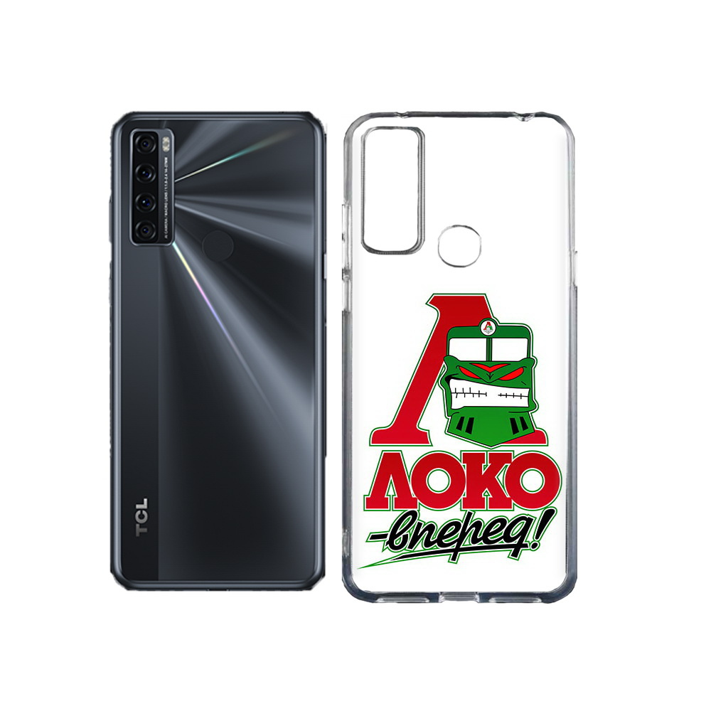 

Чехол MyPads Tocco для TCL 20L ФК локо вперед, Прозрачный, Tocco
