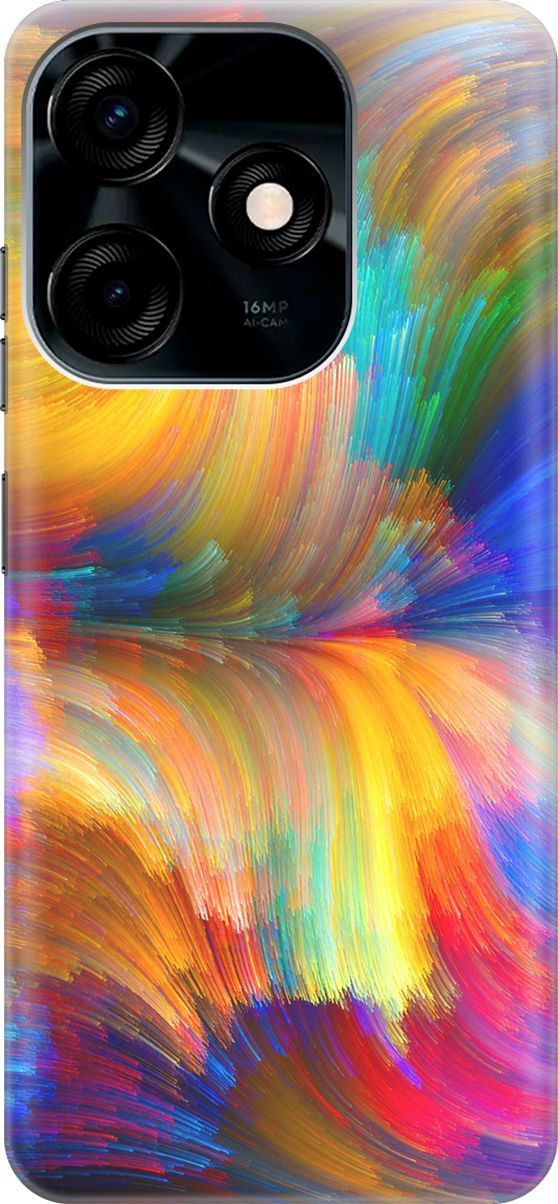 

Силиконовый чехол на Tecno Spark 10C "Акварельное небо", Желтый;фиолетовый, 159578