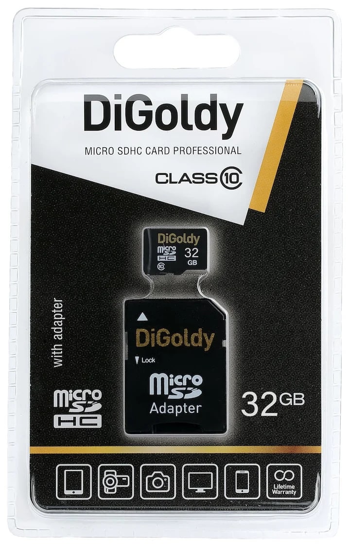 

Карта памяти DiGoldy Micro SDHC 8Гб